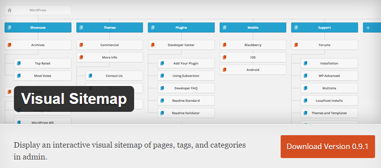 Visual Sitemap WordPress