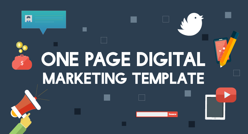One Page Digital Marketing Template