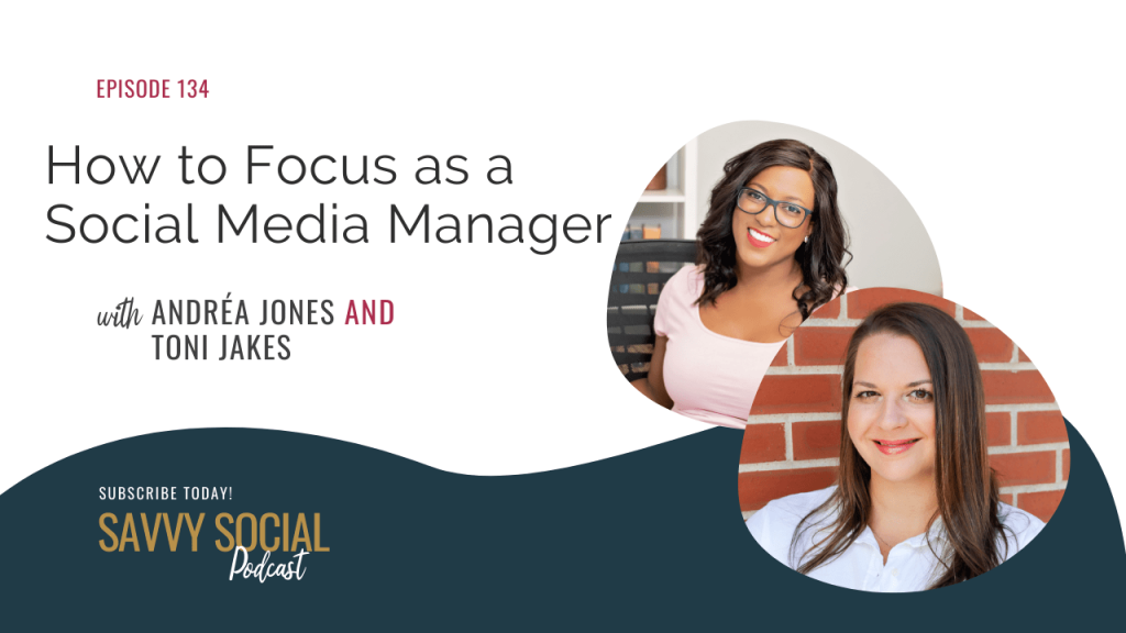 Focus as social media manager